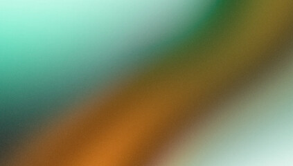 Poster - Abstract color gradient banner grainy texture background green orange noise texture blurred colors poster backdrop header design
