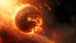 apocalyptic cosmic planet decay background