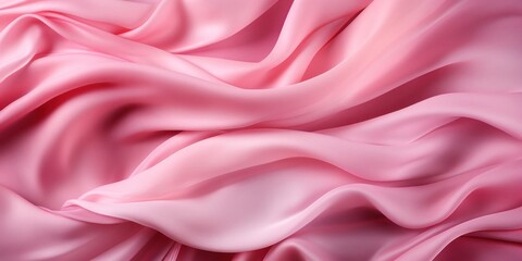 Poster - Close Up of Pink Fabric Generative AI