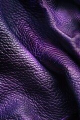 Poster - Detailed close up of purple leather material, ideal for backgrounds or textures