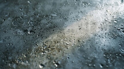 Aufkleber - Close-up view of water droplets on a metal surface, suitable for backgrounds or textures
