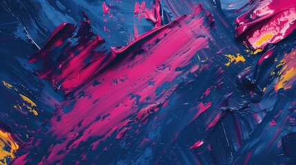 Poster - Close up of a vibrant abstract painting, perfect for artistic projects