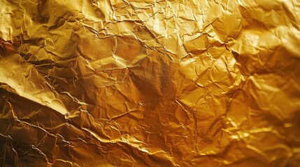 Aufkleber - Detailed shot of shiny gold foil. Great for luxury and design concepts