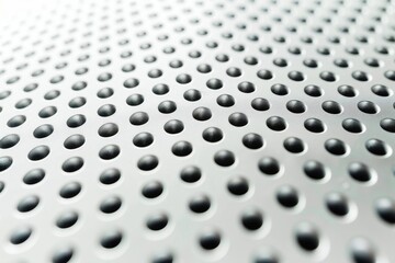 Poster - Close up of a metal surface with holes, suitable for industrial backgrounds