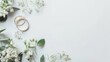 © Yahor Shylau  - wedding rings background.