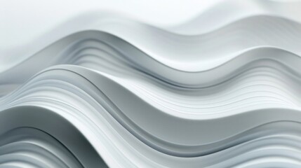 Aufkleber - A detailed view of a wave made of white paper. Suitable for various creative projects