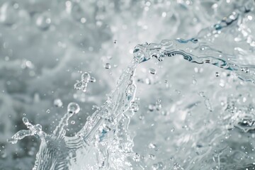 Poster - Close up of water splashing, great for various design projects