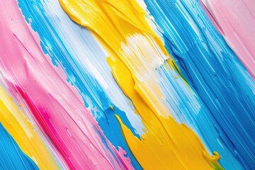 Poster - Close up of a vibrant painting, suitable for art and interior design projects