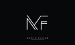 MF, FM, M, F, Abstract letters Logo monogram