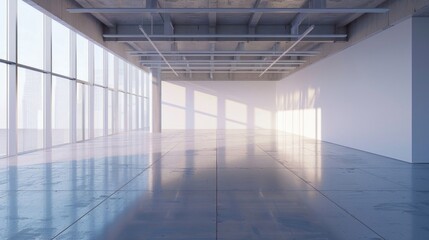 Poster - An expansive room with abundant natural light, perfect for a variety of uses