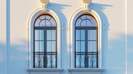 Poster - Windows of a building, suitable for architectural projects