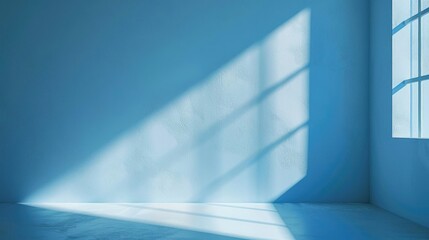 Aufkleber - Interior with a white wall and a window, suitable for home decor projects
