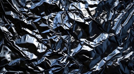 Poster - Close up of a shiny foil sheet, versatile for various projects