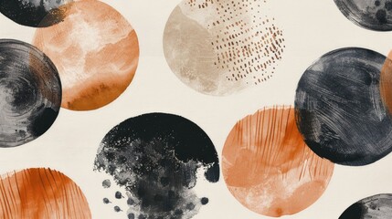 Poster - Close up of a pattern of circles, suitable for backgrounds or design elements