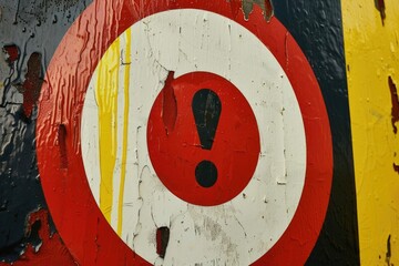 Aufkleber - A simple question mark sign in red and white colors. Suitable for various concepts and designs