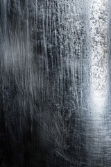 Poster - A stunning black and white photo of a waterfall. Perfect for nature or landscape projects