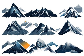 Poster - Majestic snow-covered mountains, perfect for outdoor and nature themes