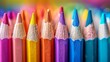 © Iuliia Metkalova - School vibrant colored pencils on pastel background,  Back to school text. Kids going to learn. Educational poster. Generative ai