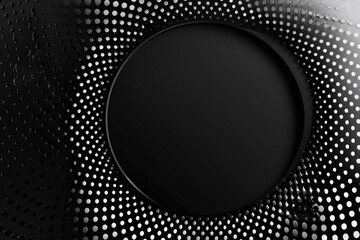 Aufkleber - Black and white photo of a circular object, suitable for various design projects
