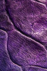 Poster - Detailed view of purple leather material, ideal for backgrounds or textures