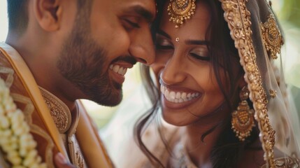 A man and a woman smiling at each other. Suitable for various concepts