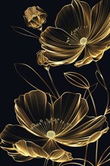 Poster - Close up of a flower on a dark background. Ideal for nature or floral themes