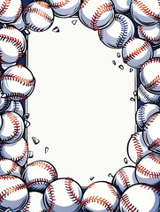 Poster - Baseball background graphics