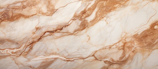 Wall Mural - Marble texture background with brown curly veins for interior home decoration ceramic tile surface.