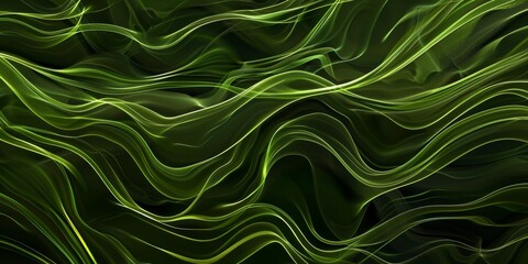 Wall Mural - a green wave with a lot of dots on it - stock background.