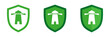 © Andrii - Set of shield icons with lighthouse. Illustration