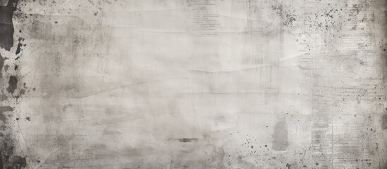 Poster - A close up of a concrete wall with a grunge texture in shades of grey, resembling wood flooring. The pattern and symmetry create a monochrome photography effect