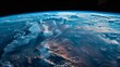 A striking photo of the Earth seen from space, highlighting its beauty and fragility