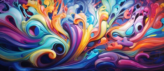 Wall Mural - Colorful and unique abstract design.