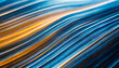 Vibrant Abstract Background Featuring Flowing Blue and Orange Waves of Light