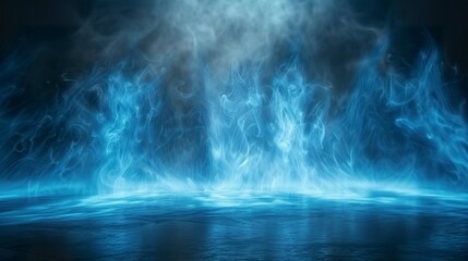 Wall Mural - an abstract background under mystical fog and smoke. empty space of fluid fantasy and abstract fog o