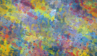 textura de pintura, acuarela,  abstracto  con Trazos de pincel de manchas de salpicaduras, mezclada variopinto,  de colores brillantes artístico y vibrante de acuarela.  splash de pintura