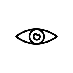 Poster - Eye Vector icon simple flat illustration on white background..eps