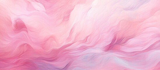 Poster - A detailed shot of a colorful abstract background featuring shades of pink, purple, and violet resembling petals, clouds, and plants in a mesmerizing pattern