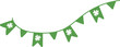 St Patricks Day Banner with Clover Leaves