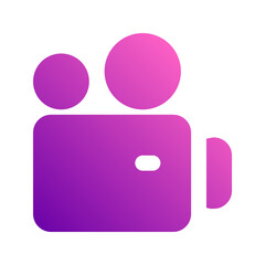 Poster - video camera Gradient icon