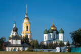Fototapeta Natura - Kolomna town in Moscow Oblast at daytime. Famous landmarks of city center