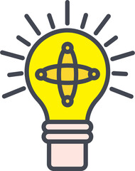 Wall Mural - Light Bulb Vector Icon