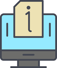 Sticker - Information Vector Icon