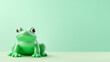 frog with sign