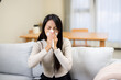 © leungchopan - Woman flu and sneeze at home