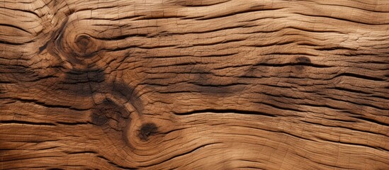 Wall Mural - Close-up of texture of brown wood.