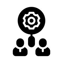 Poster - human resources glyph icon