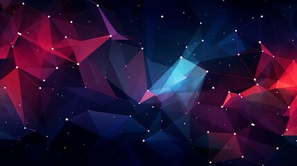 Wall Mural - Bright and simple abstract vector background with a tech theme, showcasing connection structures and polygonal shapes, ideal for tech-related design projects.