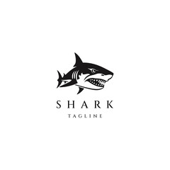 Wall Mural - Shark logo icon design vector template	