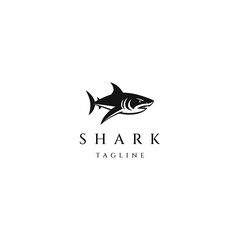 Wall Mural - Shark logo icon design vector template	